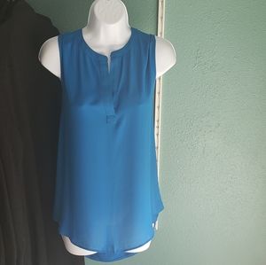 Loft, Large, Blue sleeveless blouse
